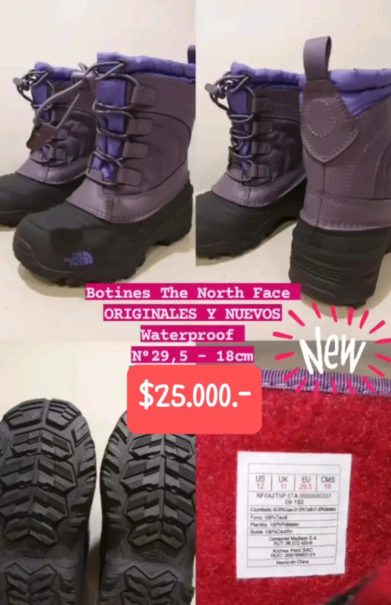 Botines The North Face morados