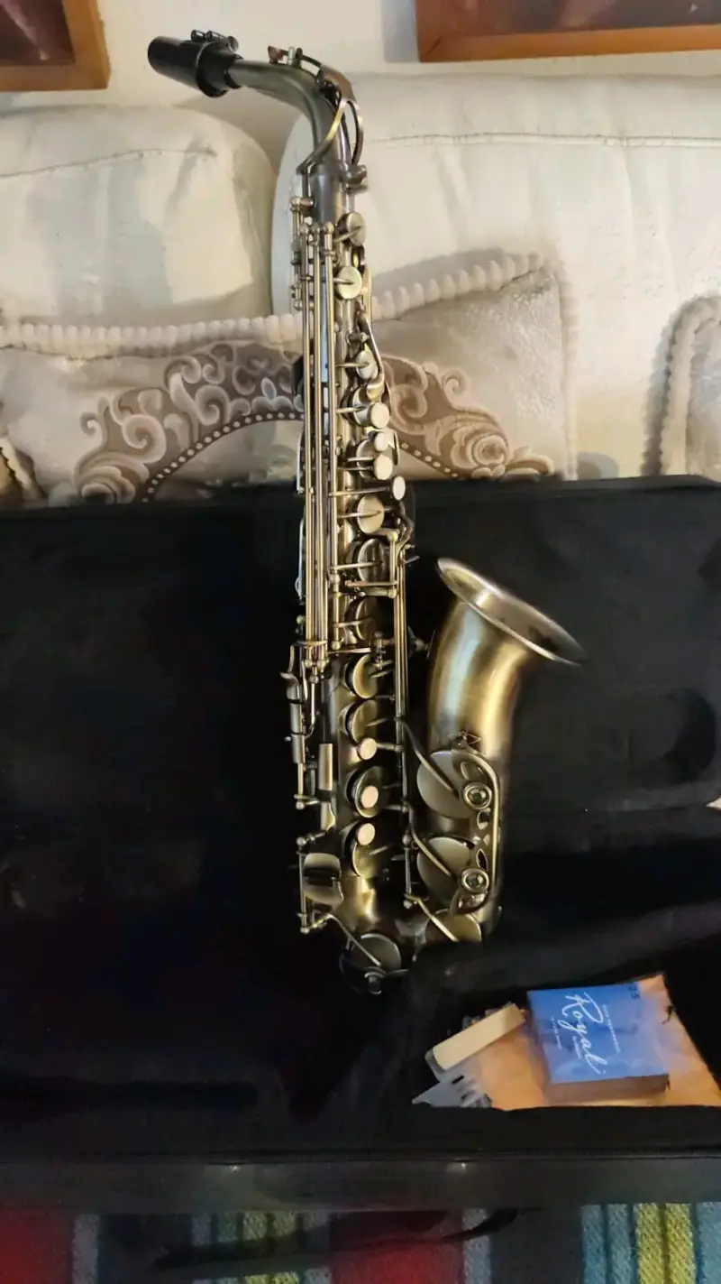 Saxofón en estuche con accesorios - 2