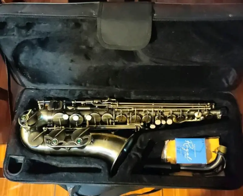 Saxofón en estuche con accesorios - 3