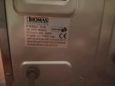Horno eléctrico acero inox. marca Thomas TH-48i - miniatura 4