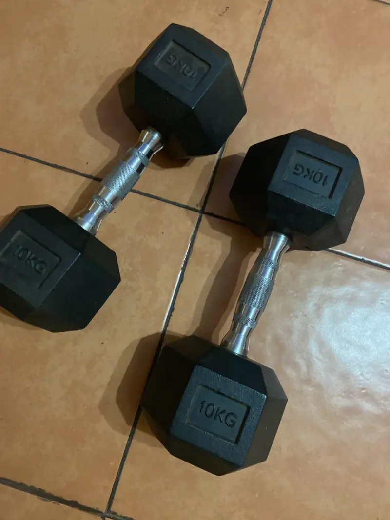 Mancuernas hexagonales 10kg