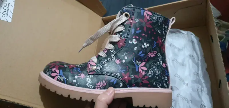 Botines de flores multicolor - 4
