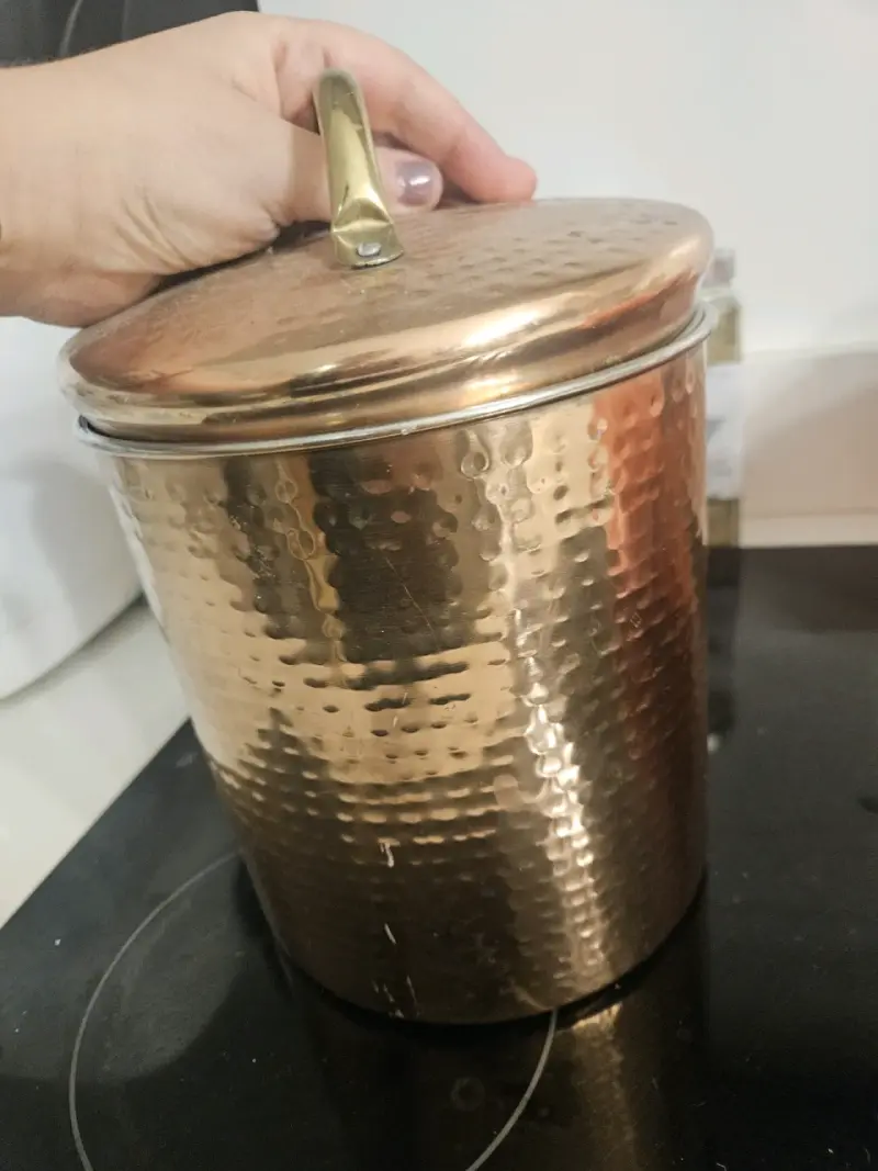 Contenedor de comida para mascotas cobre - 2