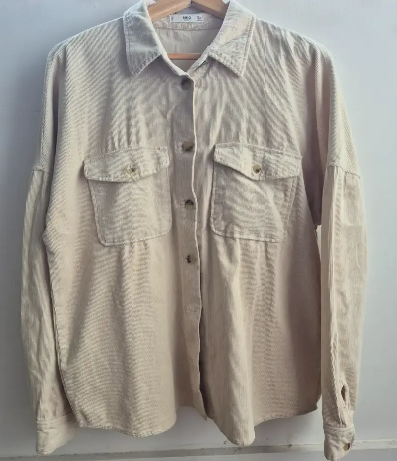 Camisa beige mujer - 1