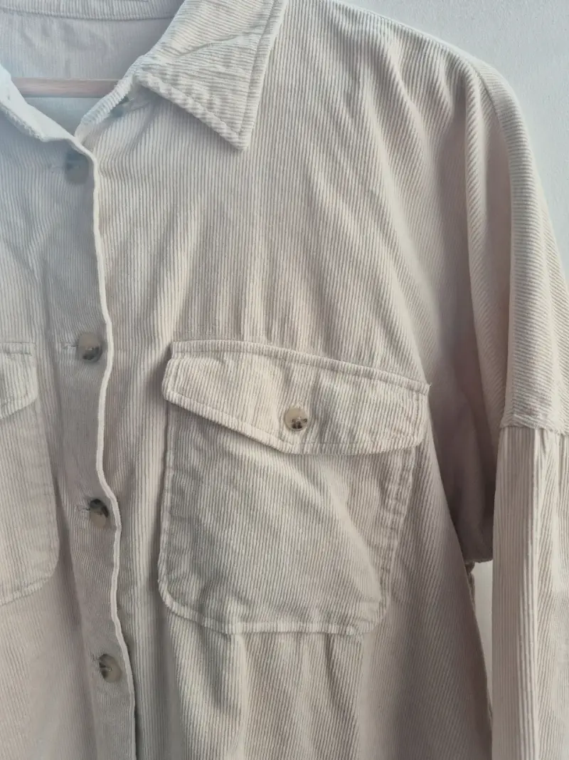 Camisa beige mujer - 3