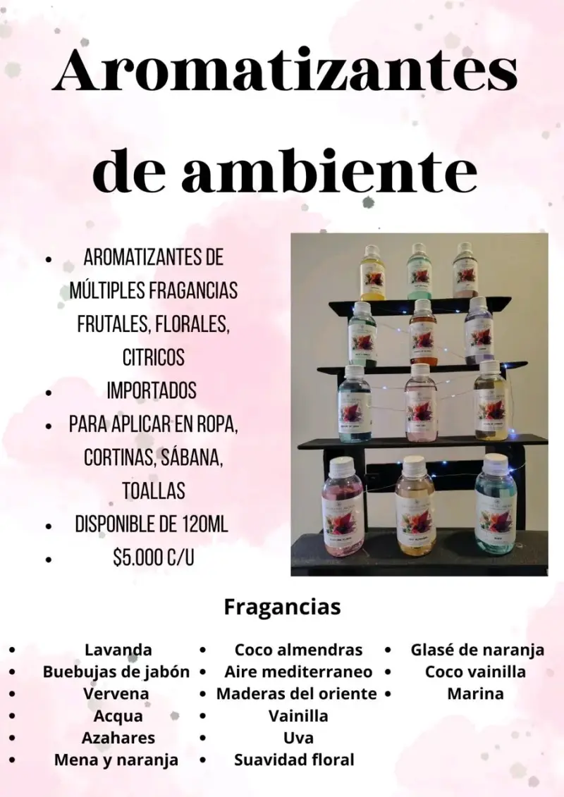 Aromatizantes de ambiente 120ml