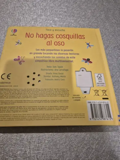Libro infantil táctil y sonoro - miniatura 2