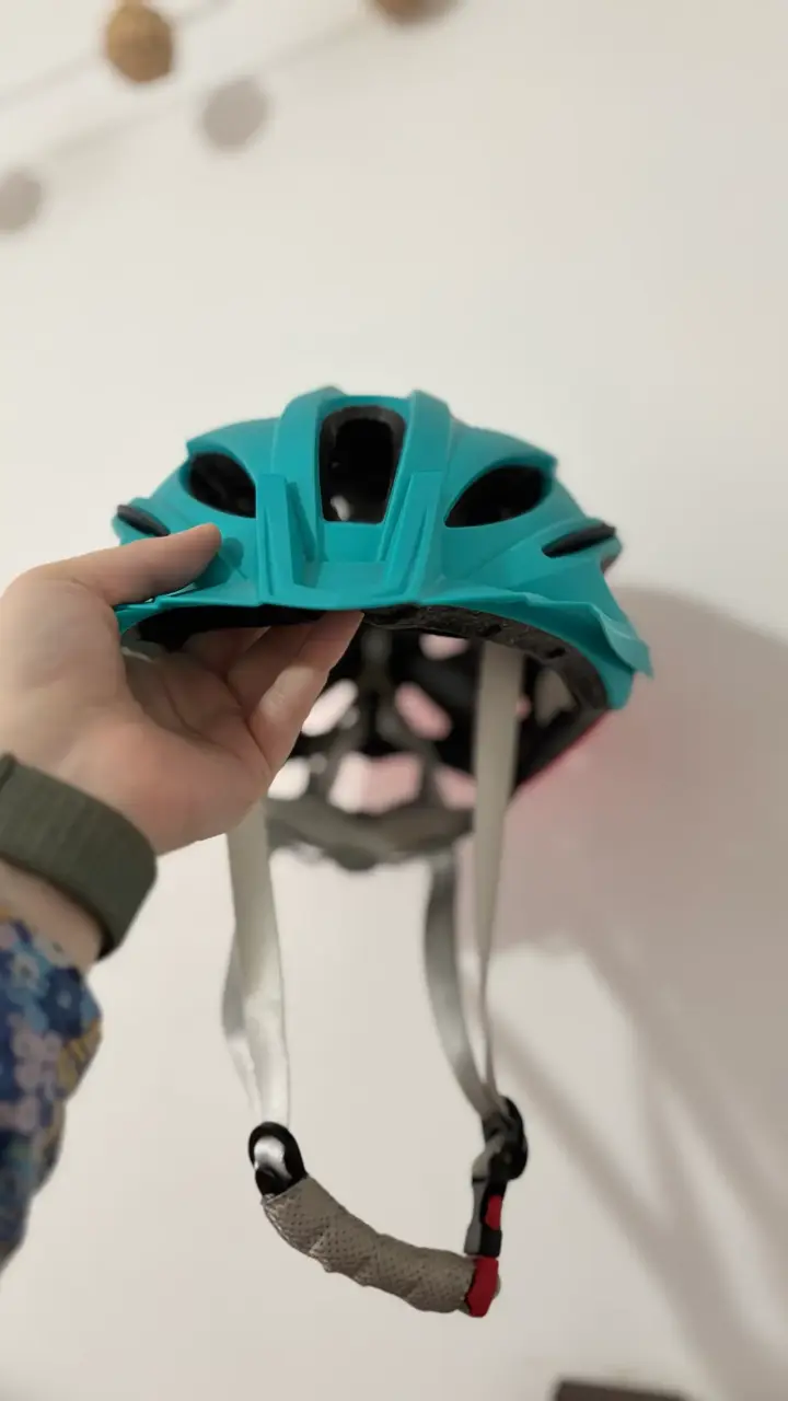 Casco ciclismo TRIP turquesa y rosado - 2