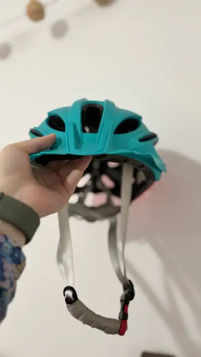 Casco ciclismo TRIP turquesa y rosado - miniatura 2