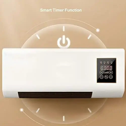 Calefactor ventilador aire eléctrico de pared - 4