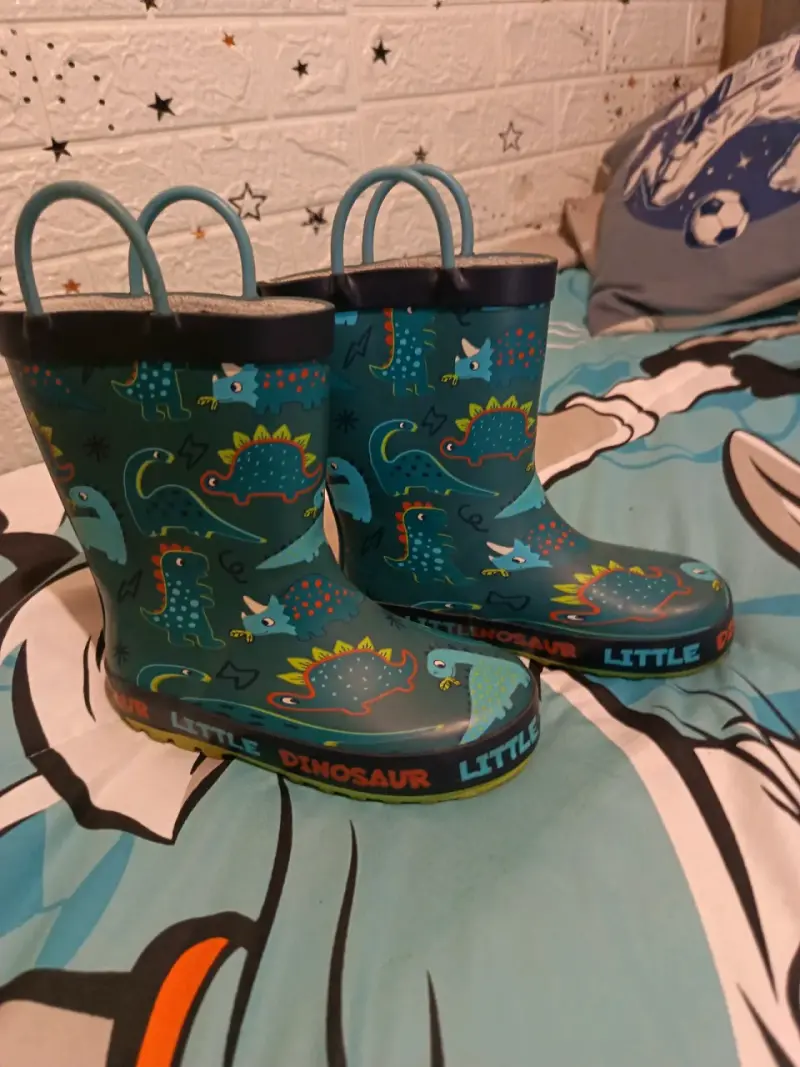 Botas de lluvia con dinosaurios - 1