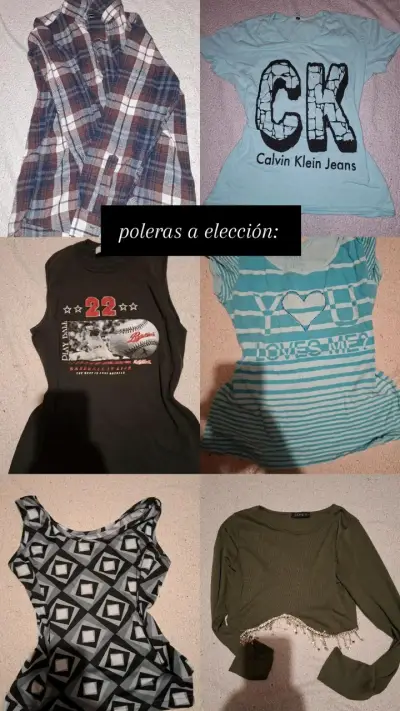 Lote ropa mujer 3 poleras y 3 polerones a 10mil - miniatura 3