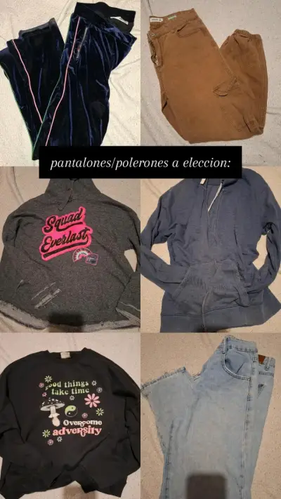 Lote ropa mujer 3 poleras y 3 polerones a 10mil - miniatura 4