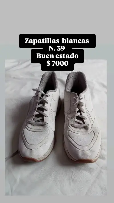 Zapatillas blancas talla 39 - miniatura 1