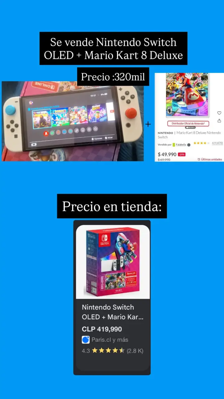 Nintendo Switch OLED + Mario Kart 8