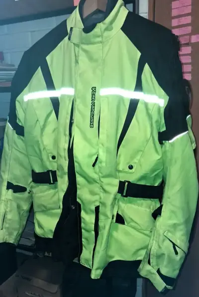 Chaqueta de moto talla XL verde fluorescente - miniatura 1