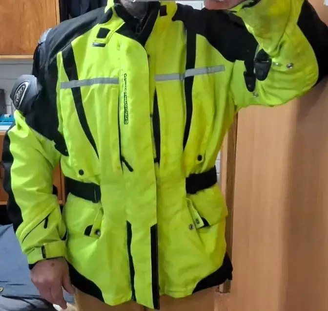 Chaqueta de moto talla XL verde fluorescente - 4