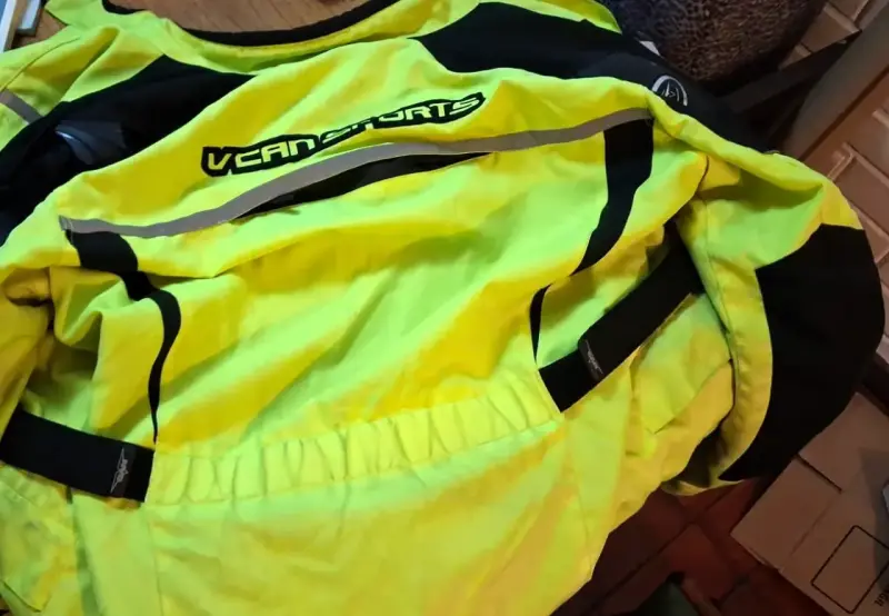 Chaqueta de moto talla XL verde fluorescente - 5