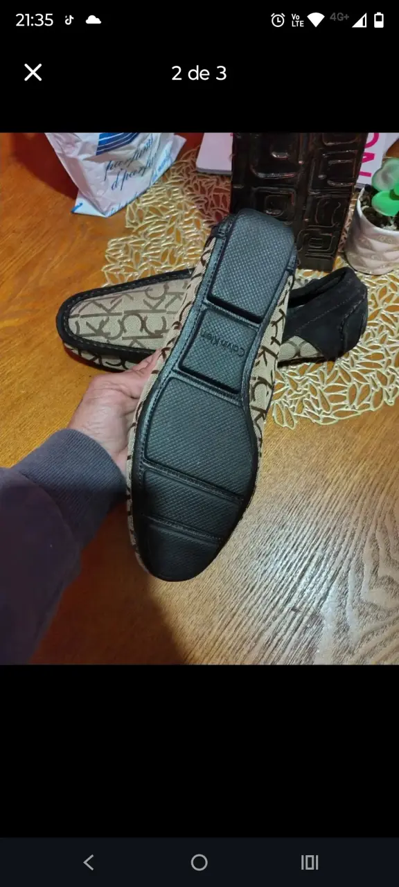 Zapatos planos marrón y negro - 2