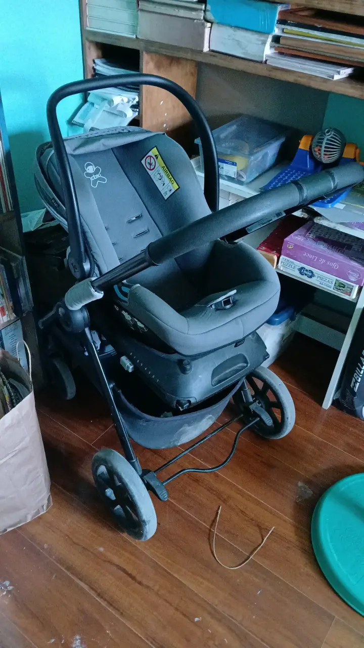 Coche de bebé gris
