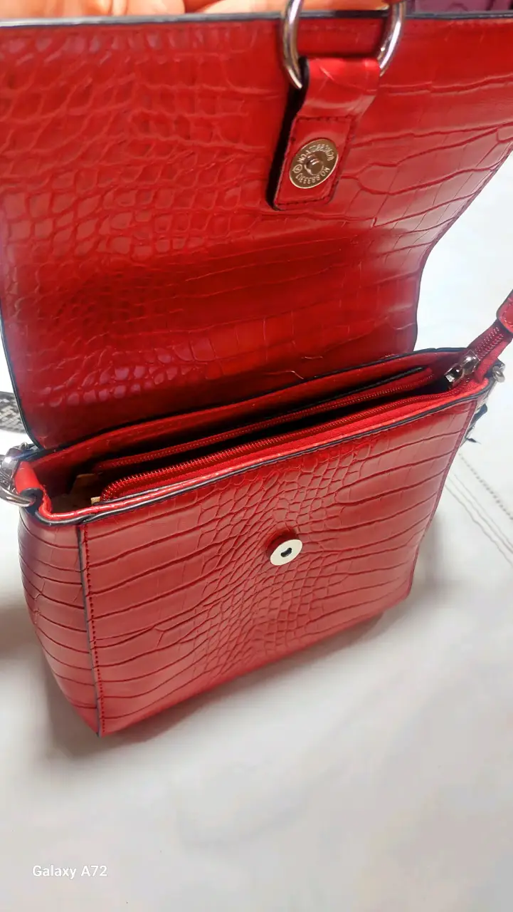 Cartera roja piel sintética - 3
