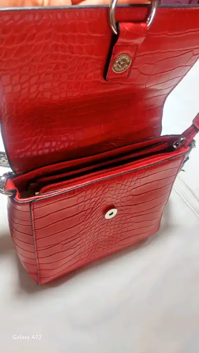 Cartera roja piel sintética - miniatura 3