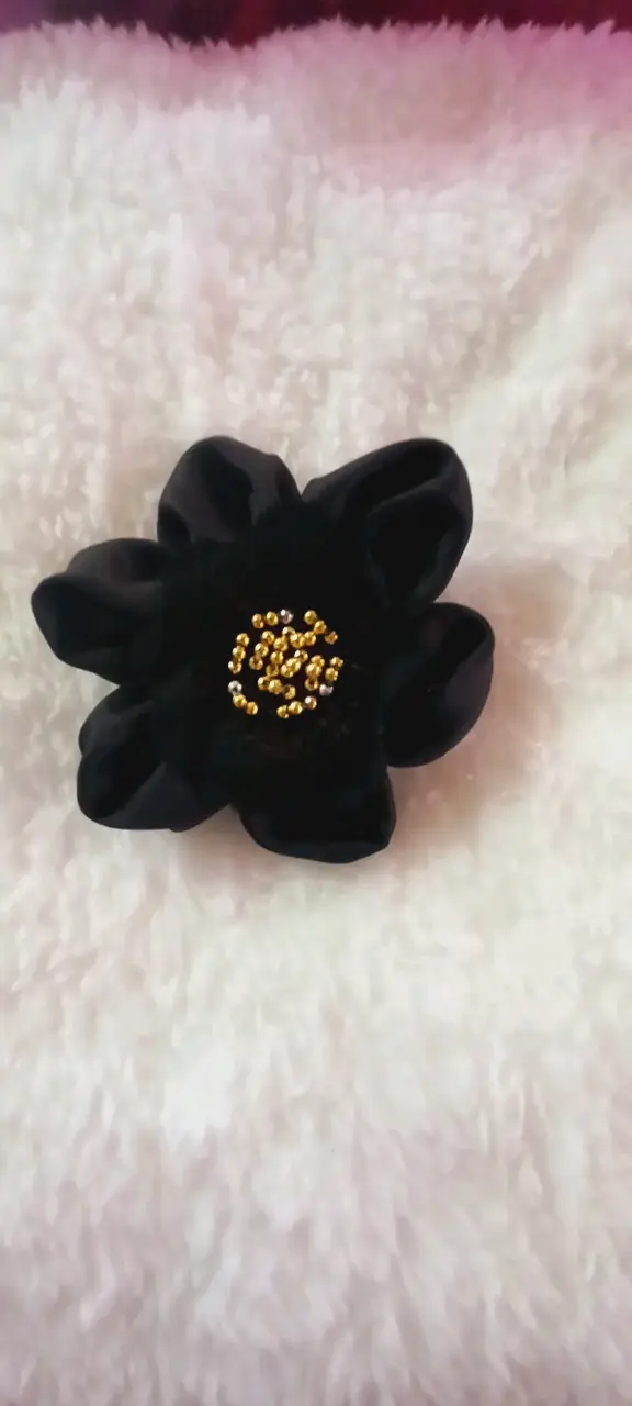 Trabas de flor con brillantes - 3