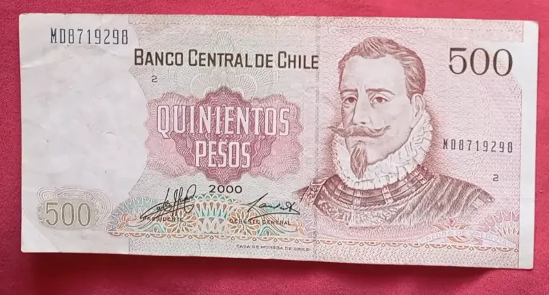 Billete antiguo 500 pesos 2000 - 2