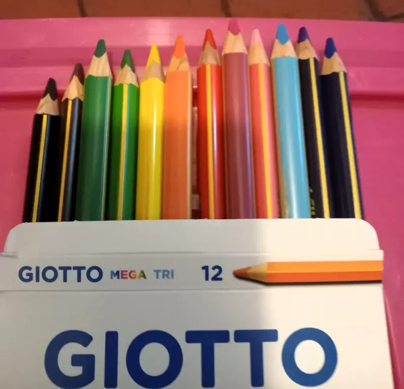 LOTE 11 CAJAS Lápices de colores Giotto Mega Tri - 2