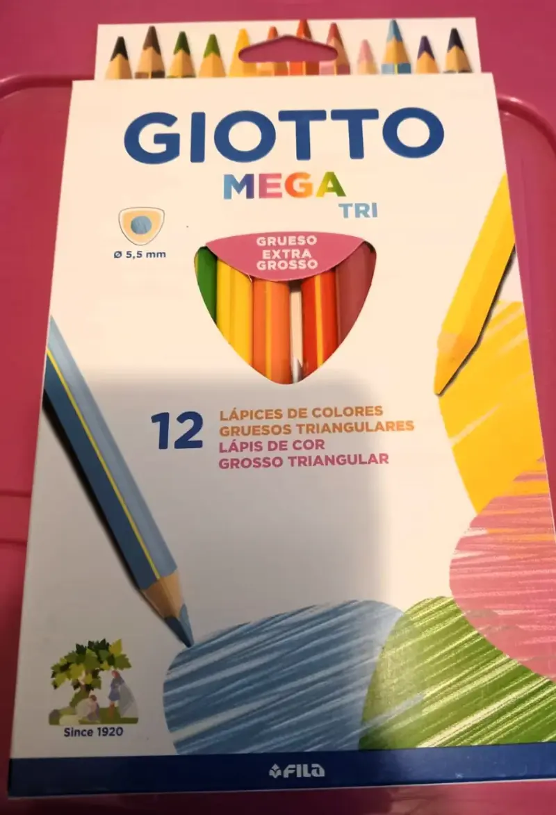 LOTE 11 CAJAS Lápices de colores Giotto Mega Tri - 3