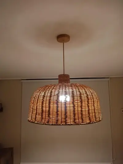 Pantalla de lámpara ratán - miniatura 1