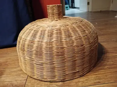 Pantalla de lámpara ratán - miniatura 2