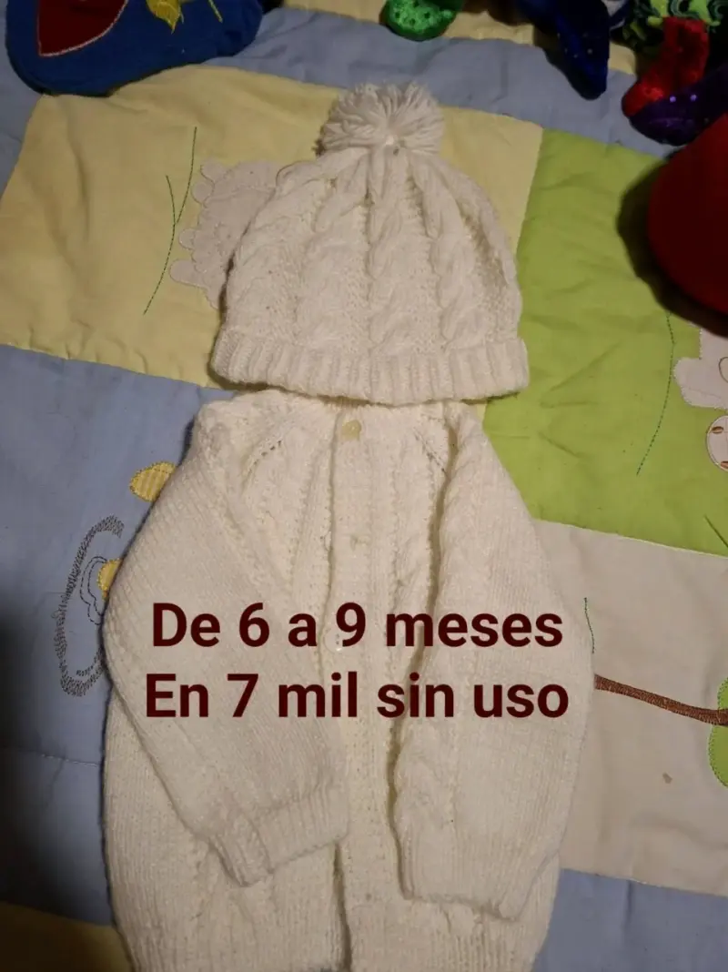 Gorro azul para bebé - 4