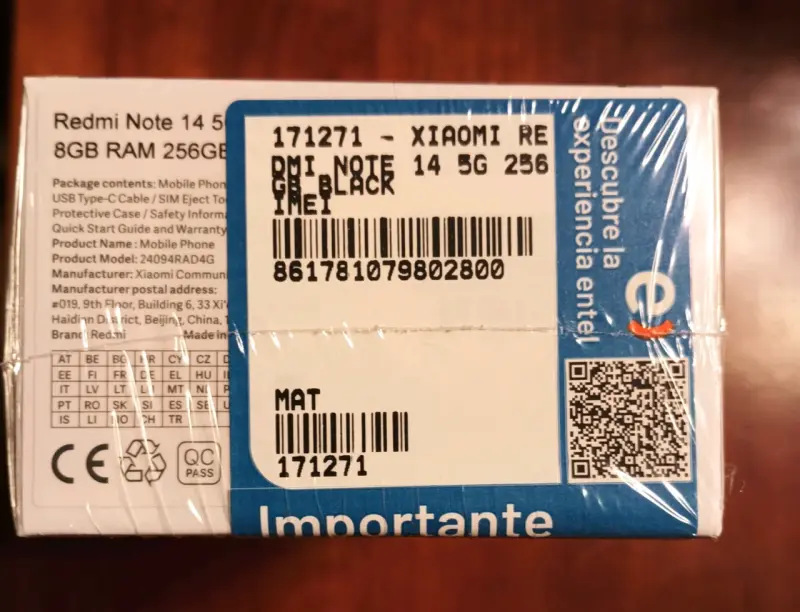 Xiaomi Redmi Note 14 5G nuevo - 2