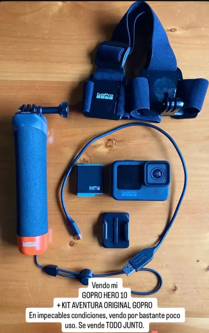 GoPro Hero 10 más kit aventura