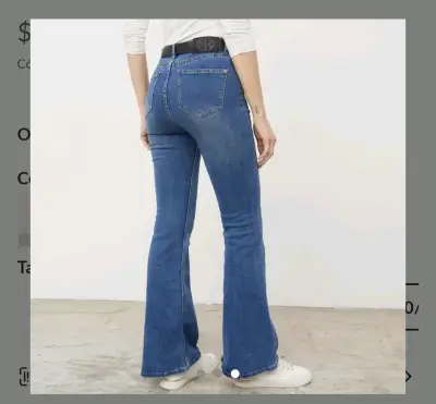 Jeans acampanados azules - miniatura 1