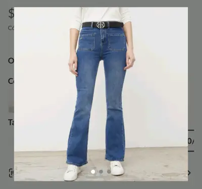 Jeans acampanados azules - miniatura 2