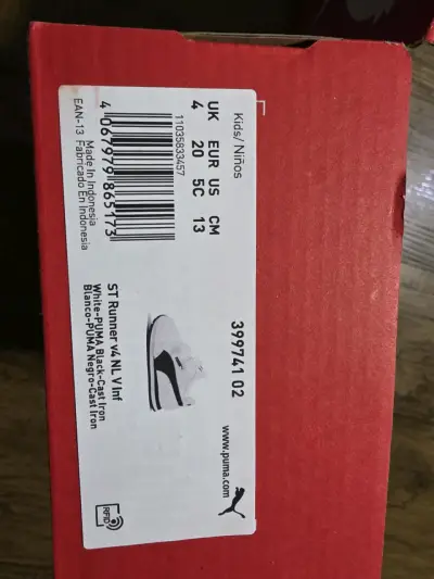 Zapatillas blancas para niños Puma - miniatura 2