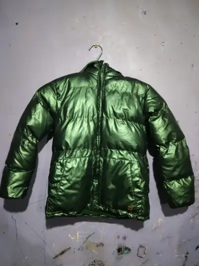 Chaqueta acolchada verde oscuro - miniatura 1