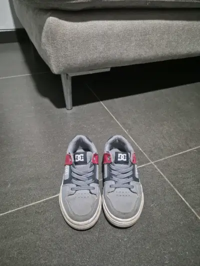 Zapatillas deportivas DC grises y rojas - miniatura 2