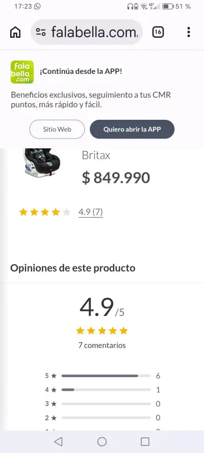Silla de auto Britax convertible - miniatura 2