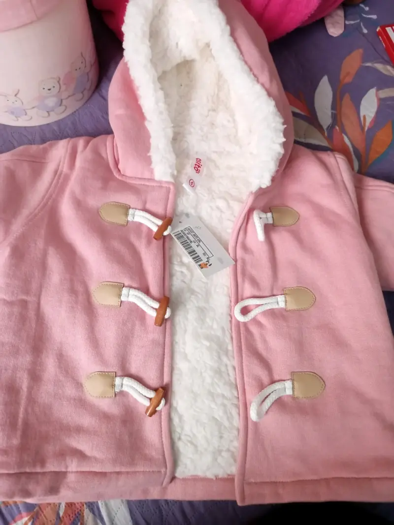 Abrigo rosado para bebé talla 4 - 3