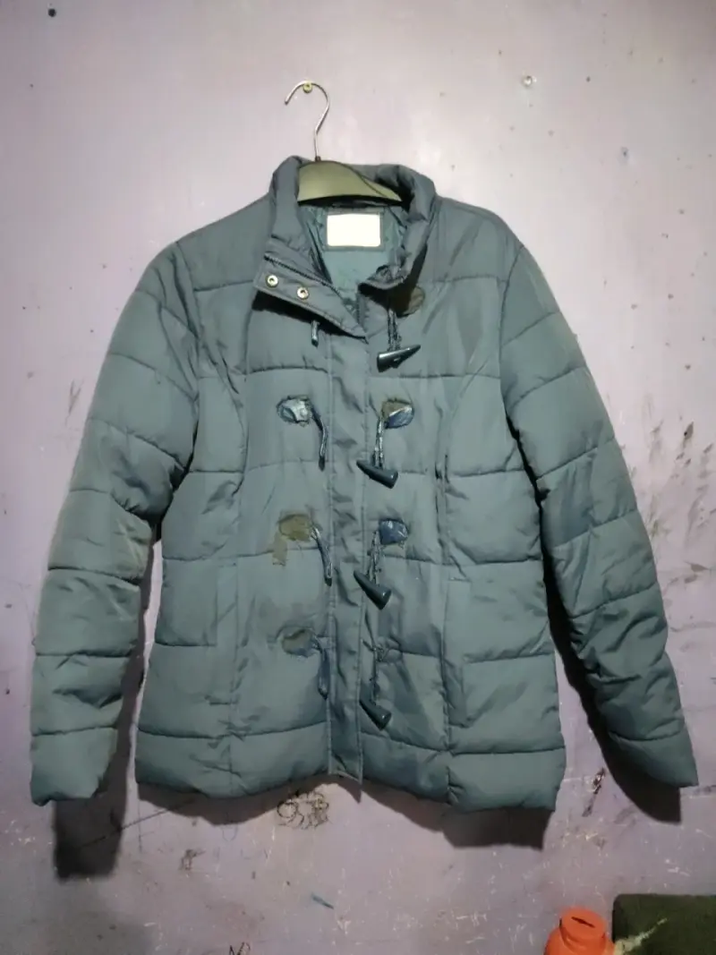 Chaqueta acolchada azul opaco unisex - 1