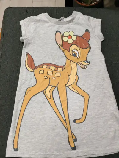 Polera gris Bambi para niña - miniatura 1