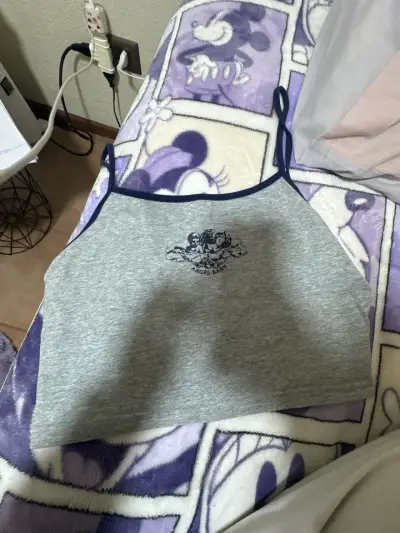 Top gris con tirantes - miniatura 1