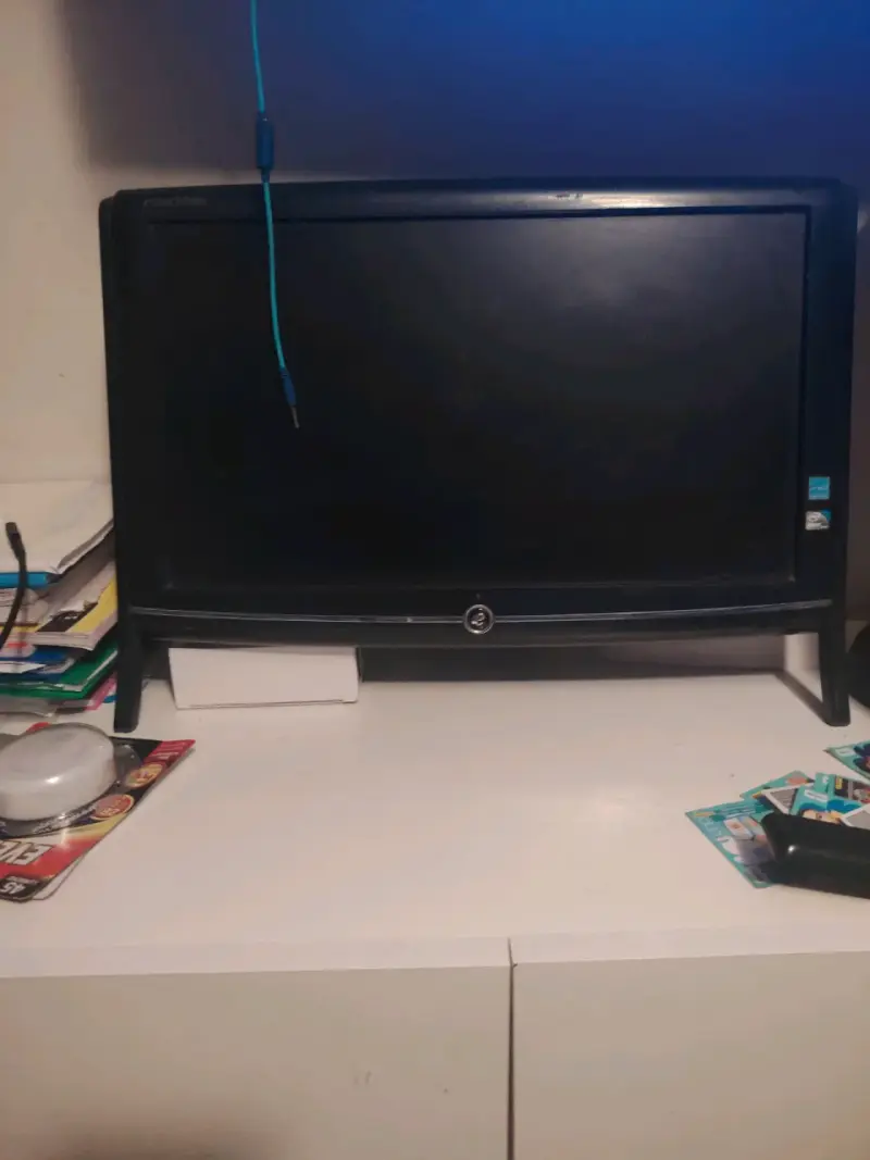 Monitor LCD negro usado