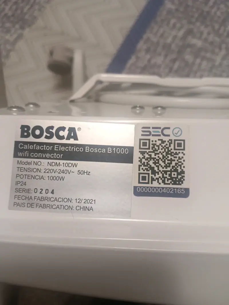 Calefactor eléctrico Bosca blanco - 3