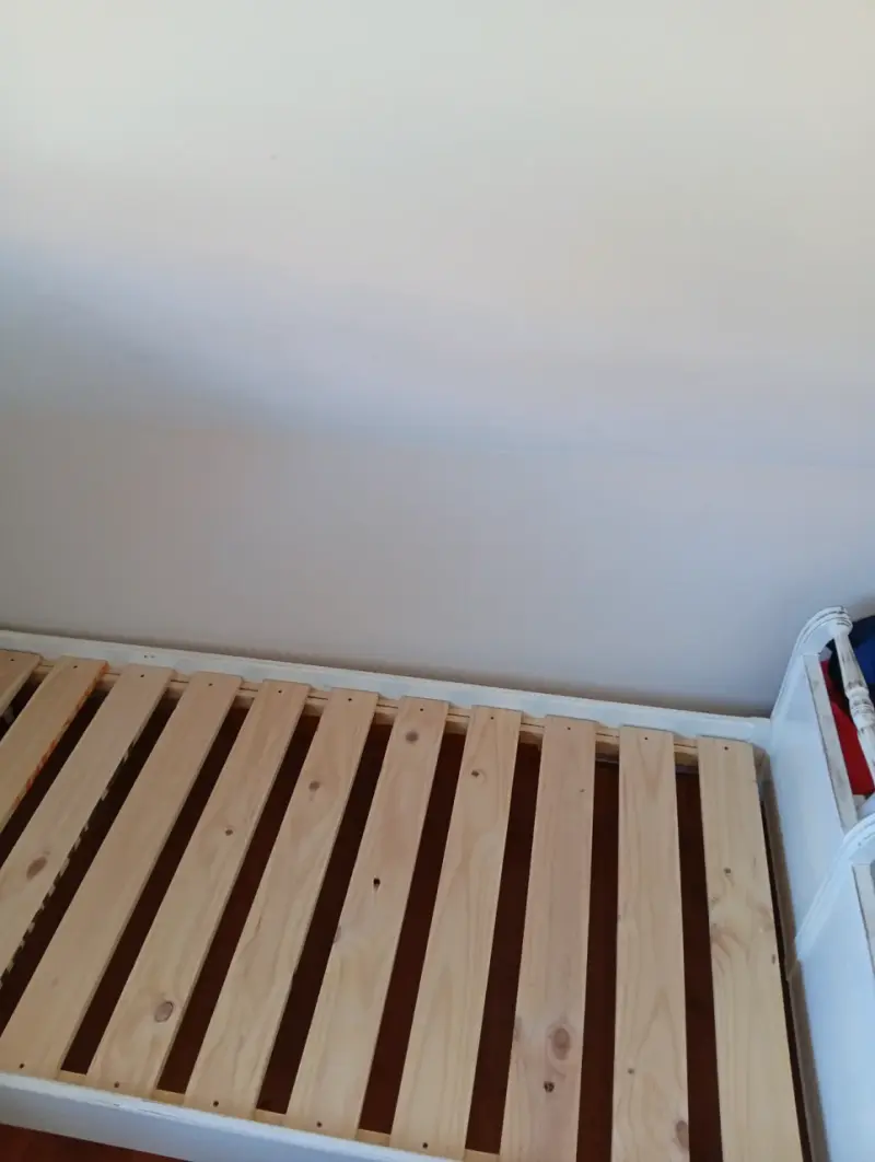 Cama individual de madera blanca - 3