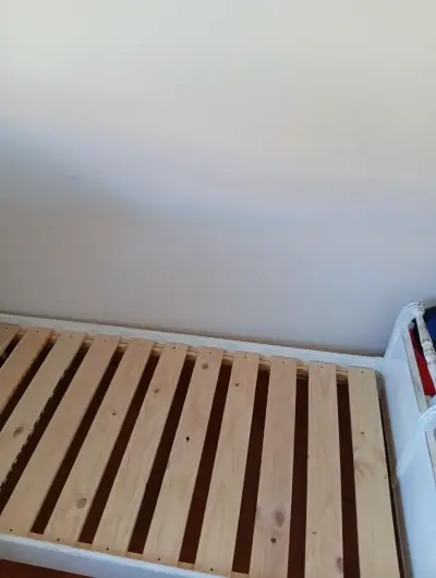 Cama individual de madera blanca - miniatura 3