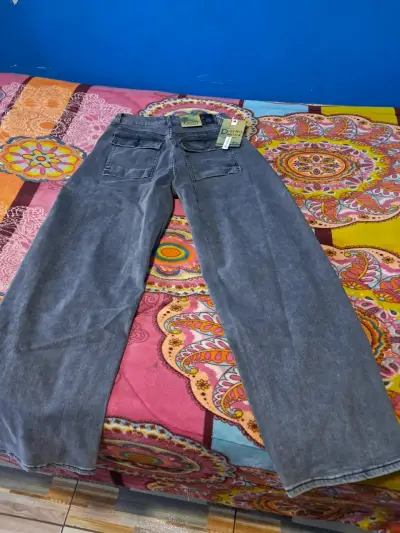Jeans largos gris oscuro - miniatura 1